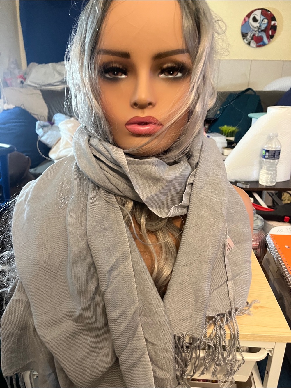 Light Gray Fringe Pashmina Lightweight Scarf Wrap – Women's Wrap Target CTM S72